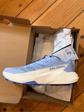 Pulsar Light Blue and Cream Men's Athletic Running Shoes